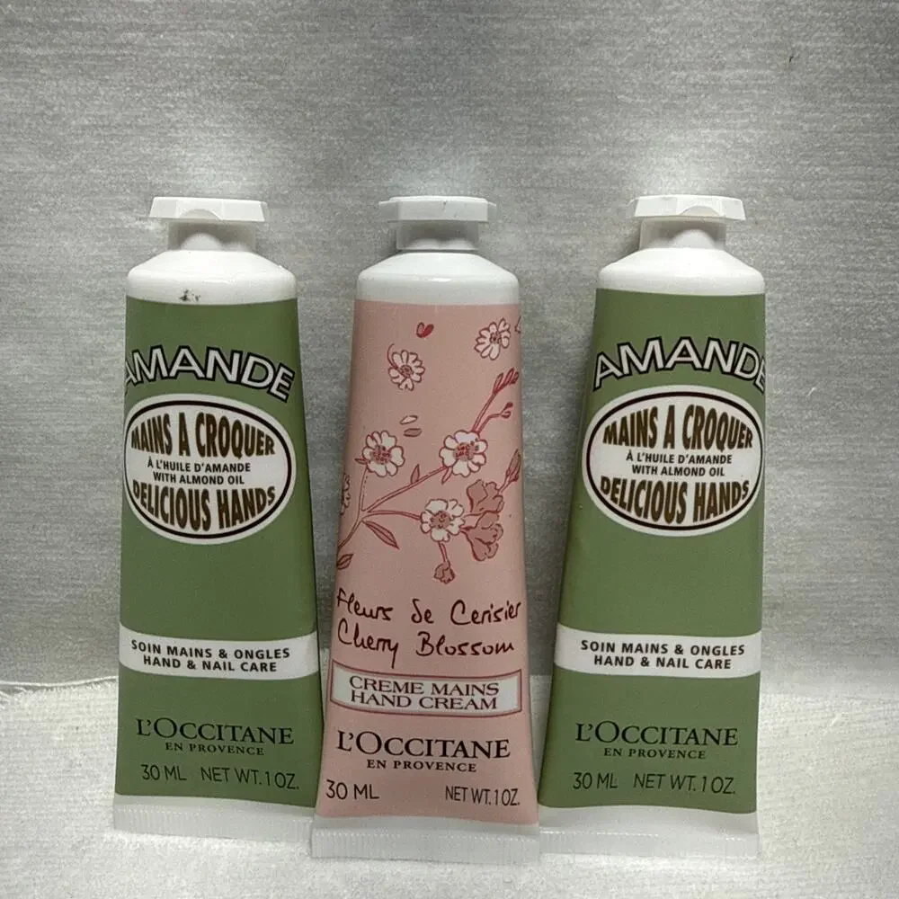 L'Occitane Hand Cream Travel Size 1 oz Set of 3 - Unused